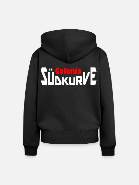 Die Kölner Fans - Frauen Premium Bio Zip Hoodie - Schwarz