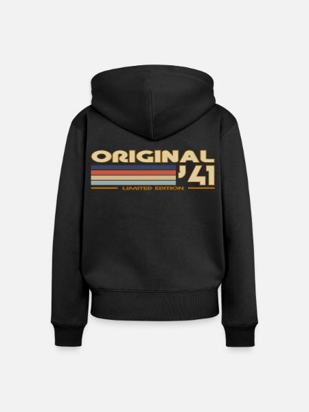 1941 - Frauen Premium Bio Zip Hoodie - Schwarz