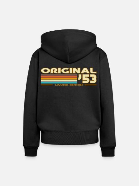1953 - Frauen Premium Bio Zip Hoodie - Schwarz