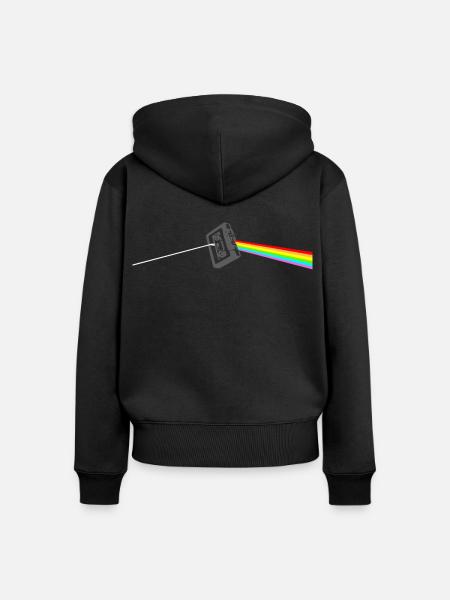 Kassette - Frauen Premium Bio Zip Hoodie - Schwarz