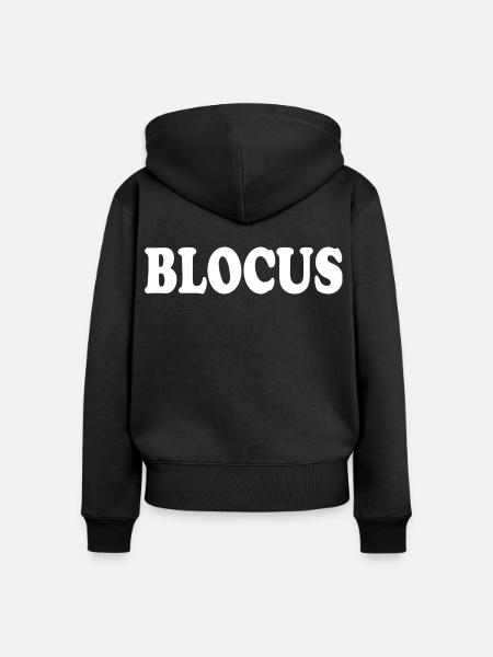 Blocus - Frauen Premium Bio Zip Hoodie - Schwarz