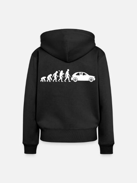 Auto Evolution Kleinwagen Fahranfänger Fahrlehrer - Frauen Premium Bio Zip Hoodie - Schwarz