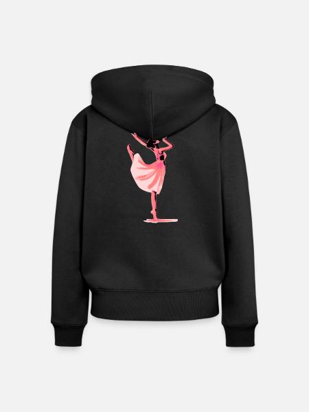 Tanzen - Frauen Premium Bio Zip Hoodie - Schwarz