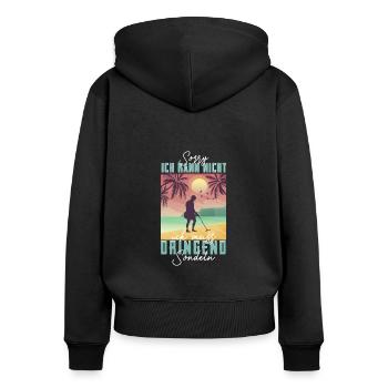 Urgent need for probes Detectorist Metal detector - Women's Premium Organic Zip Hoodie - black - Back - Julia (174cm)