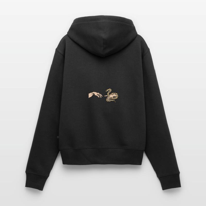 Python Liebe Lustige Python Schlange Frauen Premium Bio Zip Hoodie