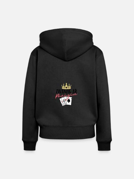 Zwanzig ab Königin - Frauen Premium Bio Zip Hoodie -