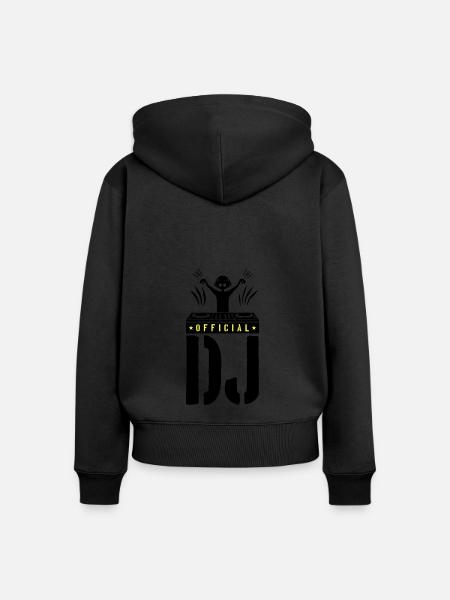 DJ Spruch Turntables - Frauen Premium Bio Zip Hoodie - Schwarz
