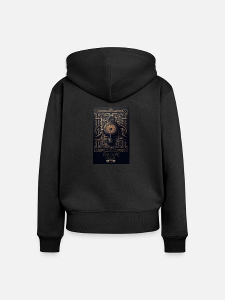 Escape RoomFan - Frauen Premium Bio Zip Hoodie - Schwarz