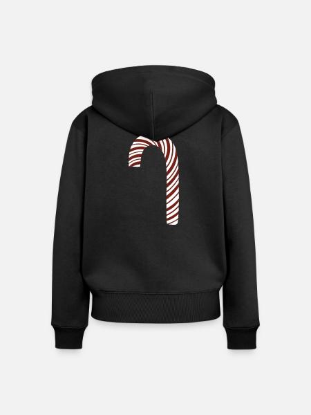 Zuckerstange - Frauen Premium Bio Zip Hoodie - Schwarz