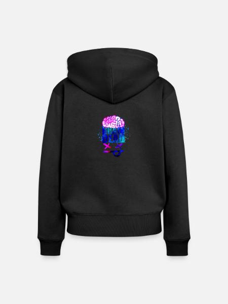 Brain Dead - Frauen Premium Bio Zip Hoodie - Schwarz