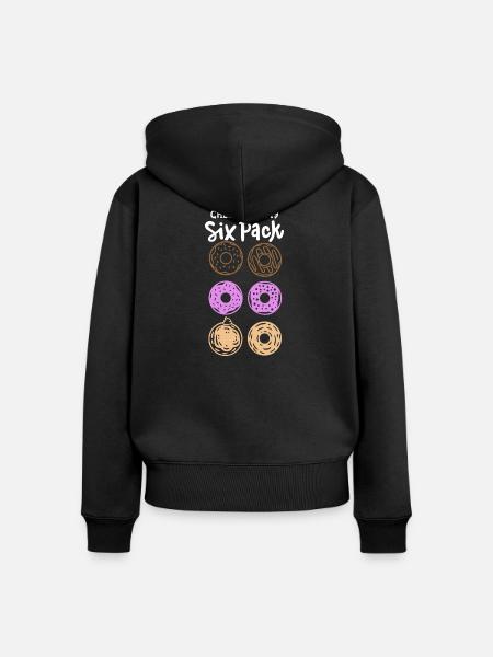 Donut Fitnessstudio - Frauen Premium Bio Zip Hoodie - Schwarz