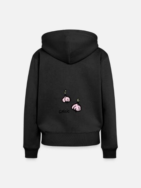 Knoblauch - Frauen Premium Bio Zip Hoodie - 