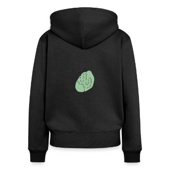cactus - Women's Premium Organic Zip Hoodie - black - Back - Julia (174cm)