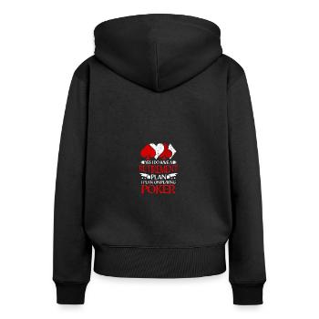 Gambling I Do Have a Retirement Plan I Plan on - Frauen Premium Bio Zip Hoodie - Schwarz - Hinten - Julia (174cm)