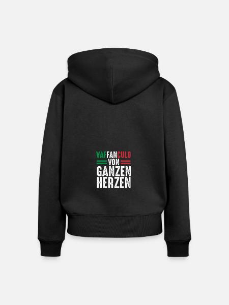 Italien Italiener Vaffanculo - Frauen Premium Bio Zip Hoodie - Schwarz