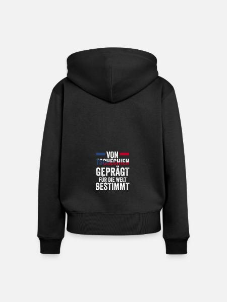 Tschechen Tschechisch Tschechien - Frauen Premium Bio Zip Hoodie - Schwarz