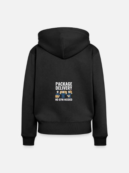 Postbote Postbotin Post Briefträger - Frauen Premium Bio Zip Hoodie - Schwarz