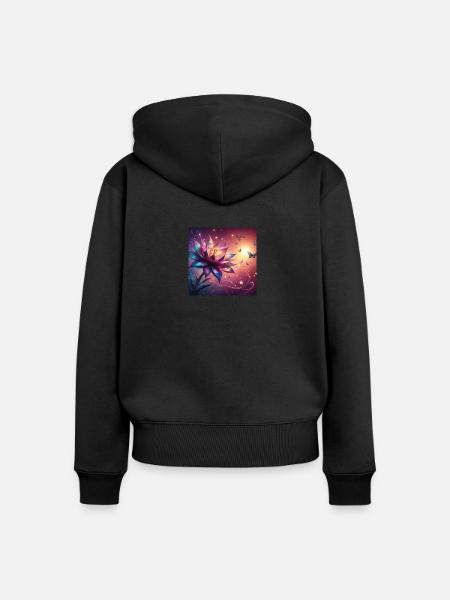 blob - Frauen Premium Bio Zip Hoodie - Schwarz
