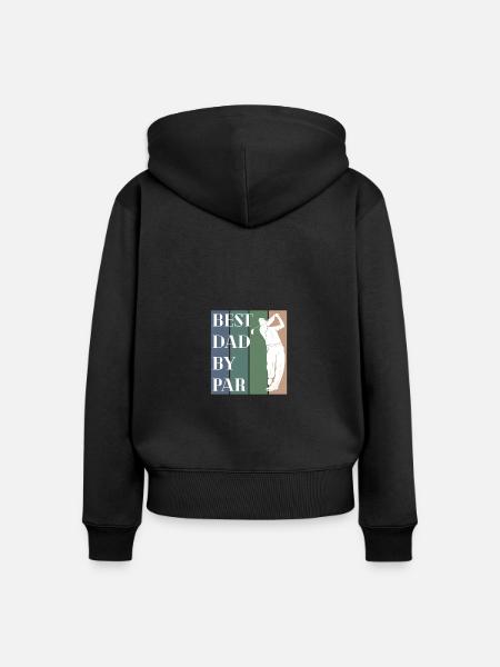 Golf Golfer Putter Golfschläger Geschenk - Frauen Premium Bio Zip Hoodie - Schwarz