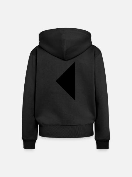 Dreieck - Frauen Premium Bio Zip Hoodie - Schwarz