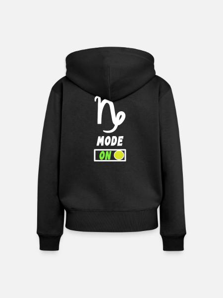 Tierkreis Statement Horoskop Steinbock Astrologie - Frauen Premium Bio Zip Hoodie - Schwarz