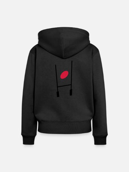 sport_r - Frauen Premium Bio Zip Hoodie - Schwarz