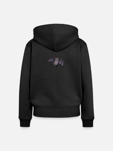 Bad Fly - Frauen Premium Bio Zip Hoodie - Schwarz