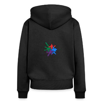 Autism - Women's Premium Organic Zip Hoodie - black - Back - Julia (174cm)