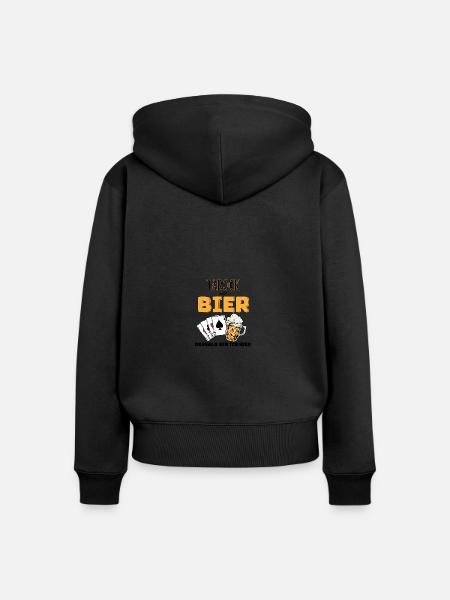 Tarock und Bier - Frauen Premium Bio Zip Hoodie -