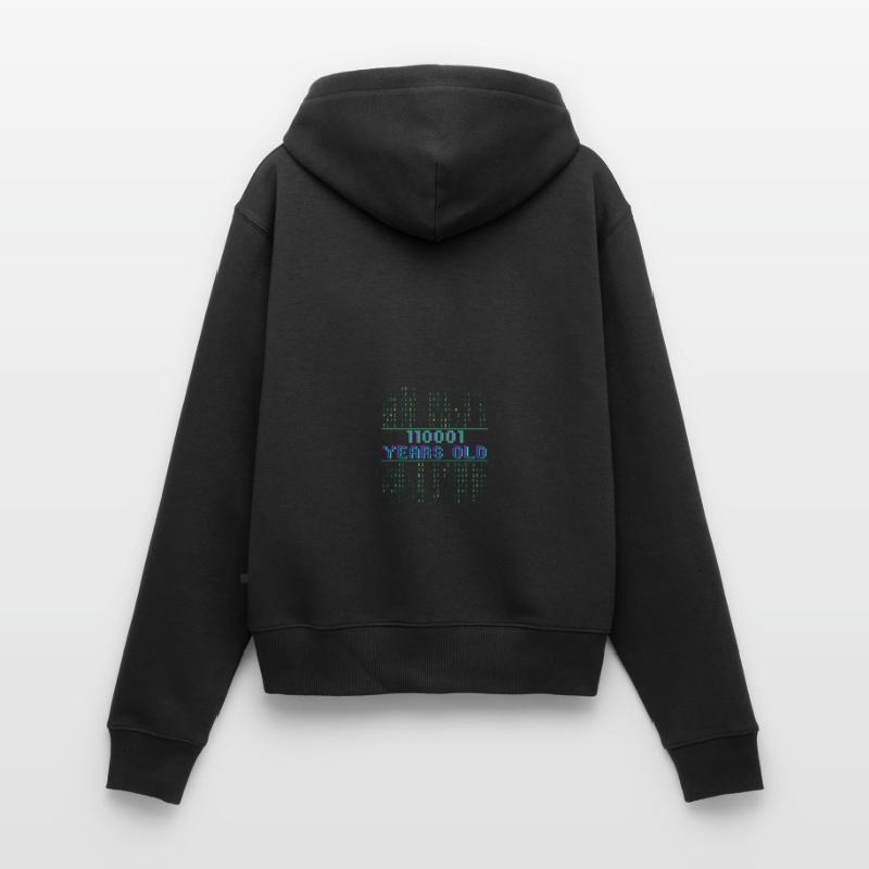 49. Geburtstag 49 Jahre alt Binärcode Coder Frauen Premium Bio Zip Hoodie