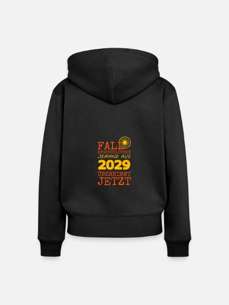 Fall 2029 - Frauen Premium Bio Zip Hoodie - Schwarz
