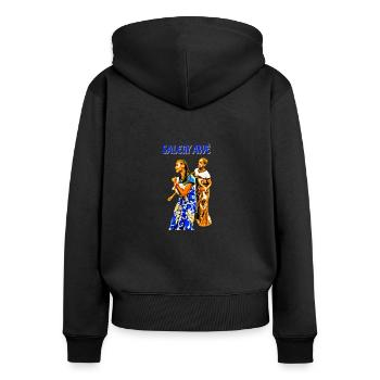 SALEGY AWÉ Malagasy music-dance - Women's Premium Organic Zip Hoodie - black - Back - Julia (174cm)