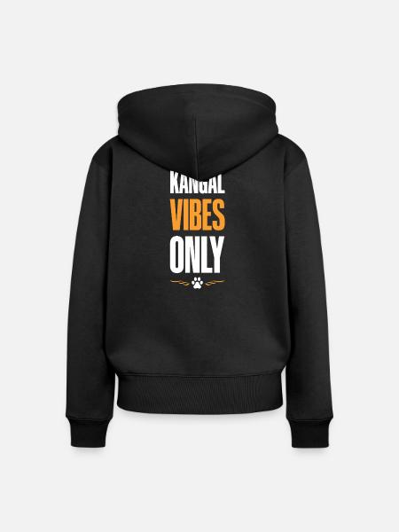 Kangal Vibes Only - Frauen Premium Bio Zip Hoodie - Schwarz