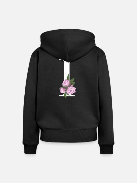 I - Frauen Premium Bio Zip Hoodie - Schwarz
