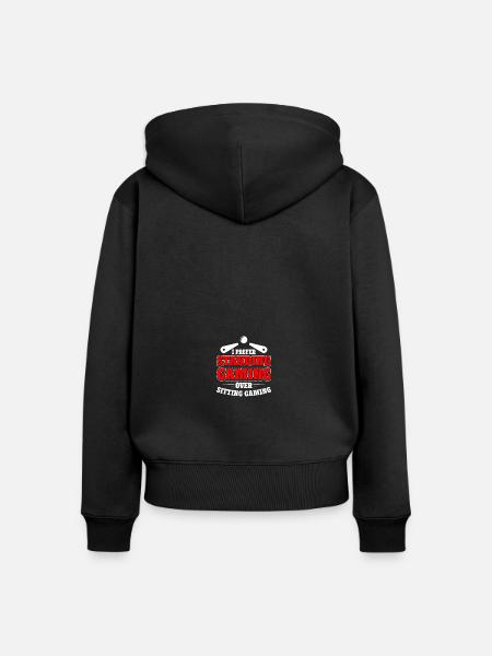 Flipper Spieler Flipper - Frauen Premium Bio Zip Hoodie - Schwarz