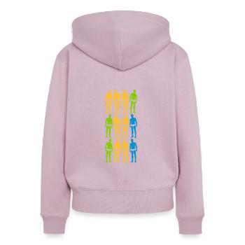 swimming swimming trunks lake - Women's Premium Organic Zip Hoodie - dusky pink - Back - Julia (174cm)