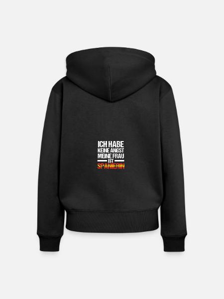 Spanier Spanien - Frauen Premium Bio Zip Hoodie - Schwarz