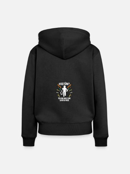 Jecken Fasching Karneval - Frauen Premium Bio Zip Hoodie - Schwarz