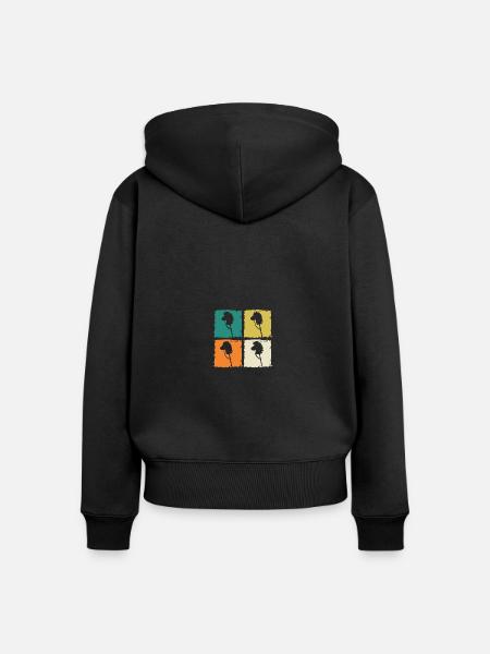 Steckenpferd Hobby Horsing - Frauen Premium Bio Zip Hoodie - Schwarz