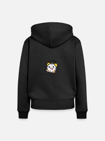 Derp - Frauen Premium Bio Zip Hoodie - Schwarz