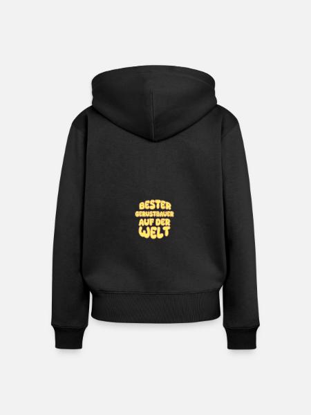 Gerüstbauer als Berufung - Frauen Premium Bio Zip Hoodie - Schwarz