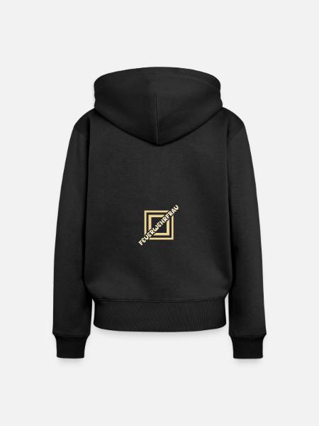 Feuerwehrfrau - Frauen Premium Bio Zip Hoodie - Schwarz