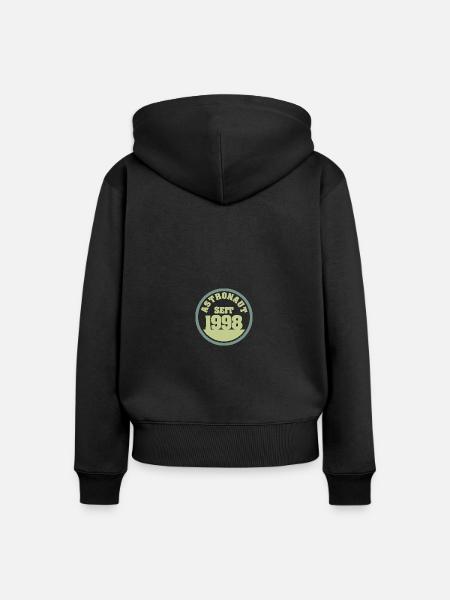 1998 - Frauen Premium Bio Zip Hoodie - Schwarz