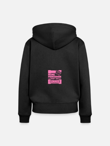 Ginnie als Mädchenname - Frauen Premium Bio Zip Hoodie - Schwarz