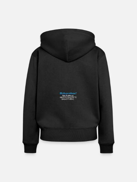Mathe Mathematik Lehrer Student Wissenschaft - Frauen Premium Bio Zip Hoodie - Schwarz