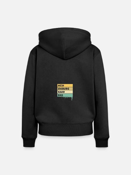 Beruf Chirurg - Frauen Premium Bio Zip Hoodie - Schwarz