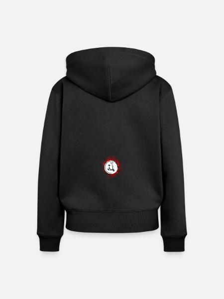 E-roller Icon E Scooter - Frauen Premium Bio Zip Hoodie - Schwarz