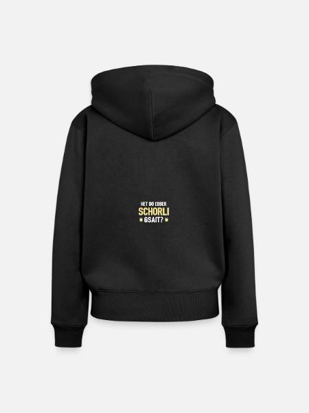Weinschorle Schorle - Frauen Premium Bio Zip Hoodie - Schwarz