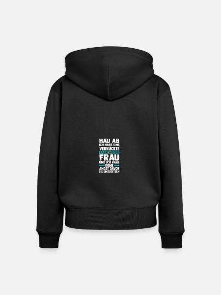 Kasachen Kasachstan - Frauen Premium Bio Zip Hoodie - Schwarz