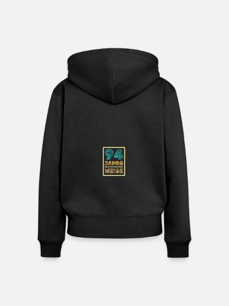 Spruch 94 - Frauen Premium Bio Zip Hoodie - Schwarz